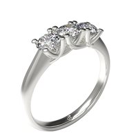 Anello Casciola Gioielli Donna Trilogy in Oro bianco Diamante ATR4319SE-70
